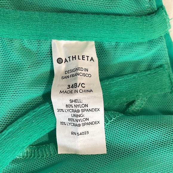 Athleta Maldives Vintage Floral Bikini Top Size 34B/C - Picture 9 of 11